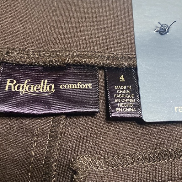 Rafaella dark chocolate brown dress pants size 4 NWT - Picture 7 of 10